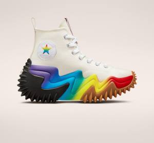 Converse Run Star Motion Platform Pride Höga Sneakers Lila | CV-697OLE