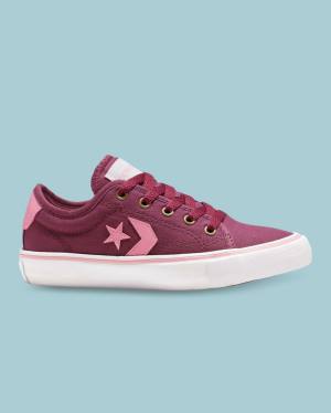 Converse Star Replay Låga Sneakers Vinröda | CV-695VUO