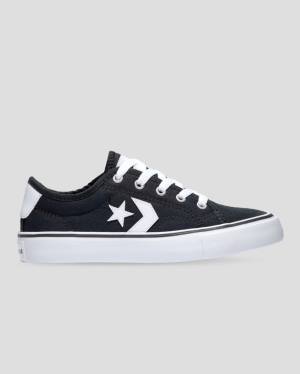 Converse Star Replay Webbed Canvas Låga Sneakers Svarta | CV-651QOH