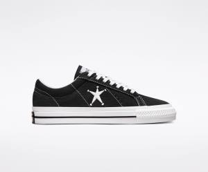 Converse Stussy One Star Låga Sneakers Svarta Vita | CV-385RPL