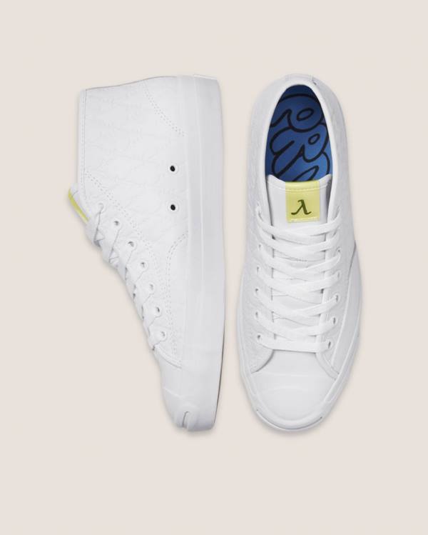 Converse Alexis Sablone Pride Jack Purcell Pro Höga Sneakers Vita | CV-107ORS