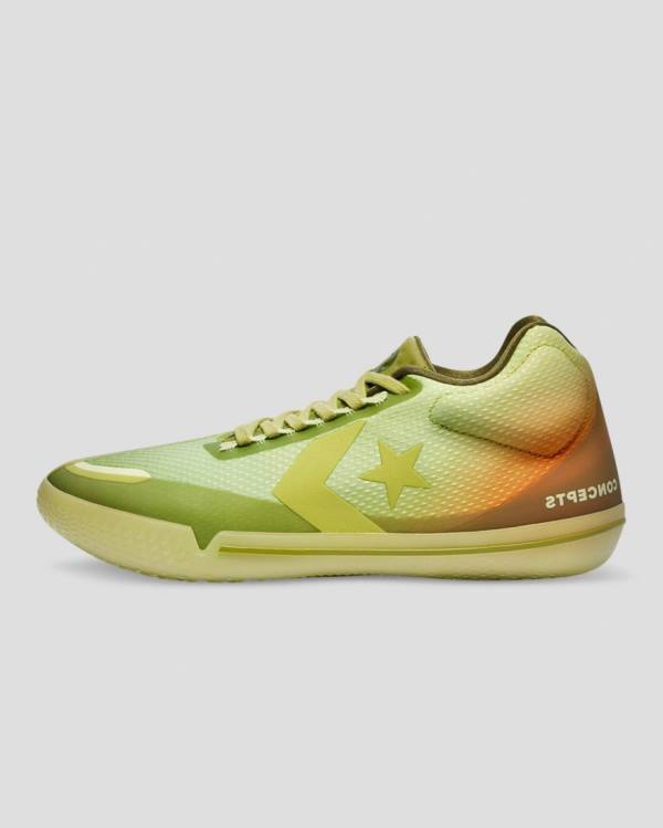 Converse All Star Pro BB Evo Concepts Höga Sneakers Gröna | CV-735JMS