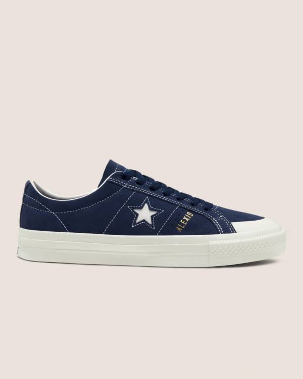 Converse CONS Alexis Sablone One Star Pro Mocka Låga Sneakers Blå | CV-713XAE