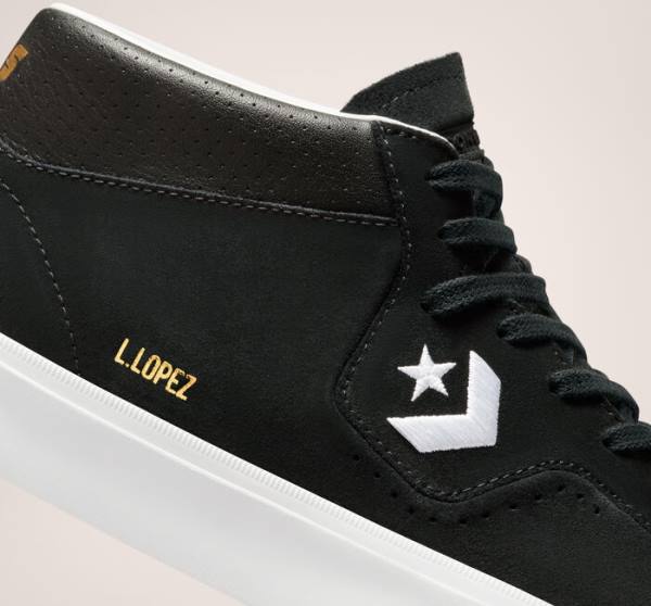 Converse CONS Louie Lopez Pro Mid Skateskor Svarta Vita | CV-481PCI