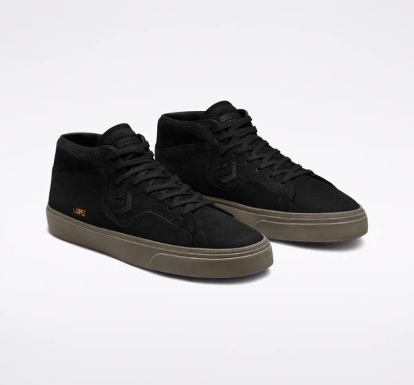 Converse CONS Louie Lopez Pro Nubuck Läder Skateskor Svarta Ljusbruna | CV-243GDV