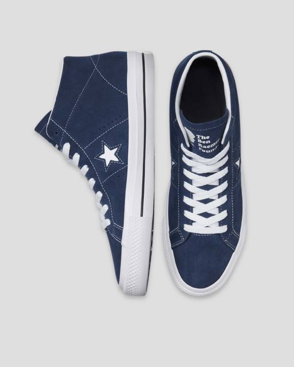 Converse CONS One Star Pro Ben Raemers Foundation Höga Sneakers Blå | CV-651HNQ