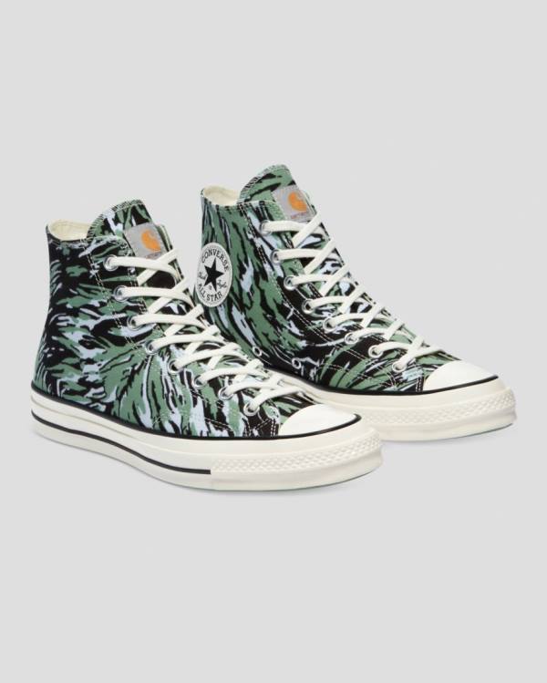 Converse Carhartt Chuck 70 Höga Sneakers Gröna | CV-817OJC