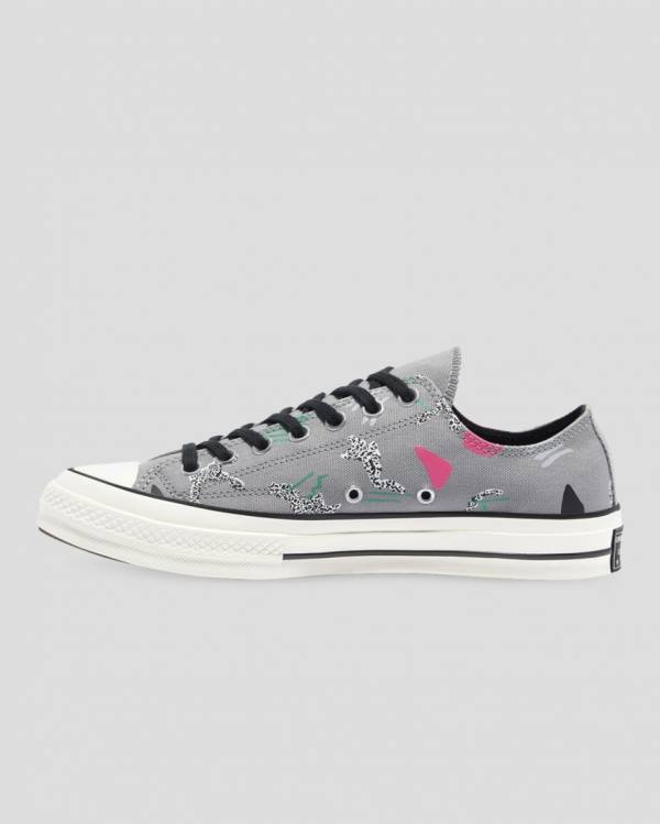 Converse Chuck 70 80s Archive Print Låga Sneakers Grå | CV-451CST