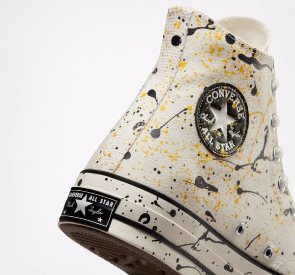 Converse Chuck 70 Archive Paint Splatter Höga Sneakers Svarta | CV-930PKB