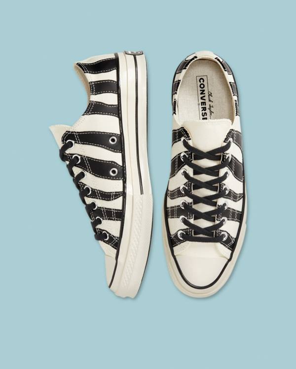 Converse Chuck 70 Archive Zebra Overlay Låga Sneakers Beige | CV-954GQA