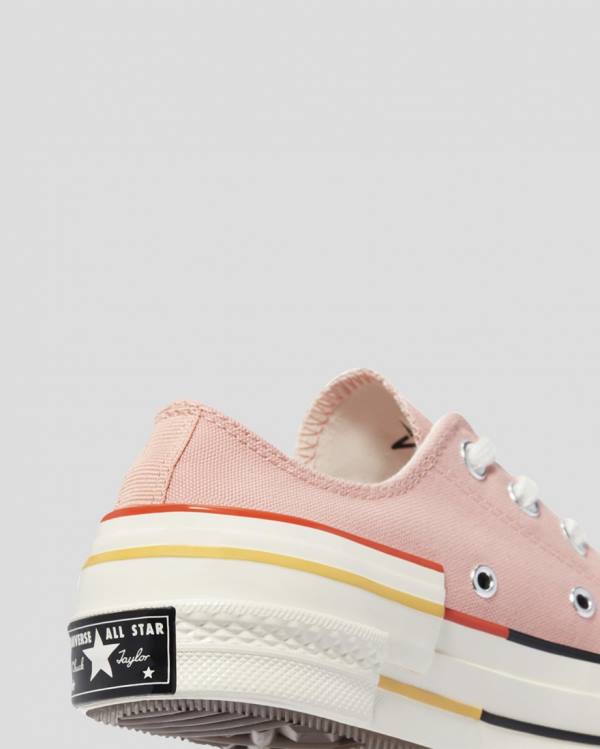 Converse Chuck 70 Colour Block Låga Sneakers Rosa | CV-128DFK