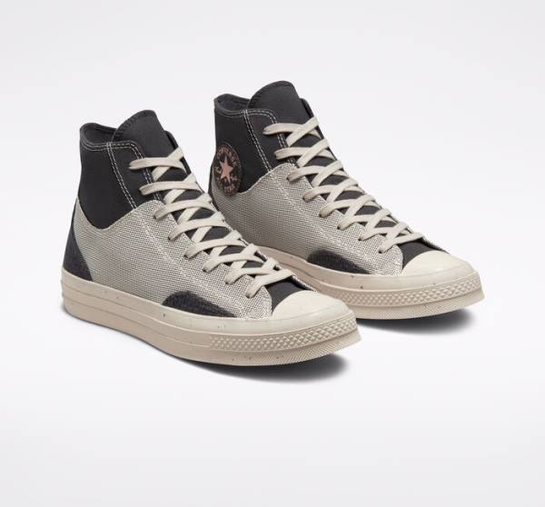 Converse Chuck 70 Crafted Canvas Höga Sneakers Bruna | CV-019ITG