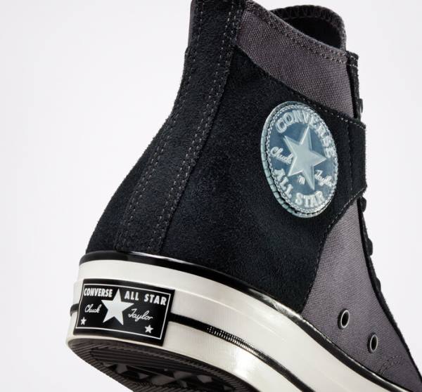 Converse Chuck 70 Crafted Canvas Höga Sneakers Svarta Vita | CV-156KNV