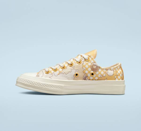 Converse Chuck 70 Crafted Florals Låga Sneakers Mango Svarta | CV-193HRU