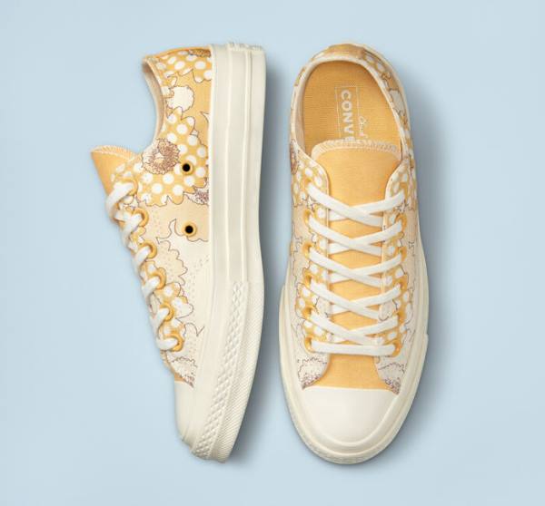 Converse Chuck 70 Crafted Florals Låga Sneakers Mango Svarta | CV-193HRU