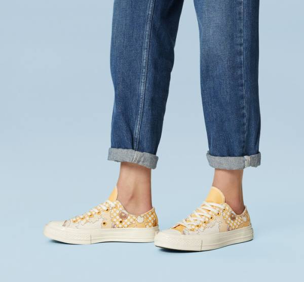 Converse Chuck 70 Crafted Florals Låga Sneakers Mango Svarta | CV-193HRU