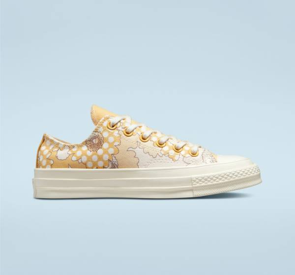 Converse Chuck 70 Crafted Florals Låga Sneakers Mango Svarta | CV-193HRU