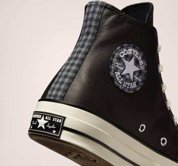 Converse Chuck 70 Crafted Läder Höga Sneakers Svarta | CV-291JWF