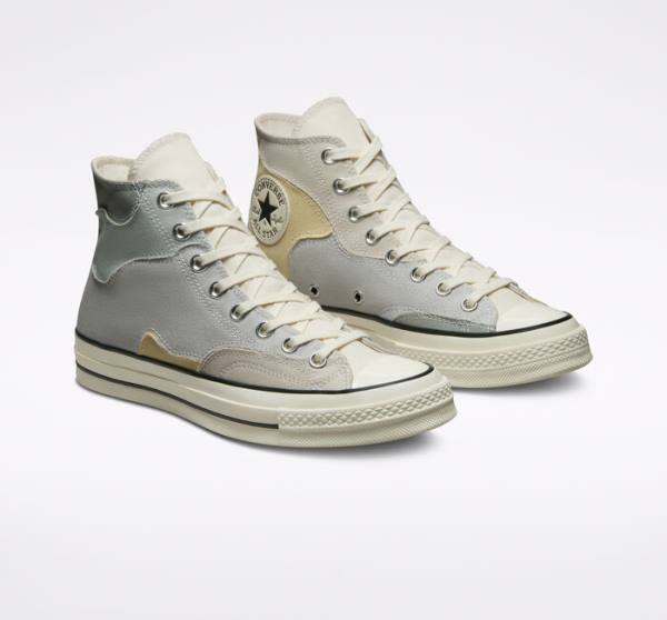 Converse Chuck 70 Crafted Patchwork Höga Sneakers Bruna Citron | CV-419LCB