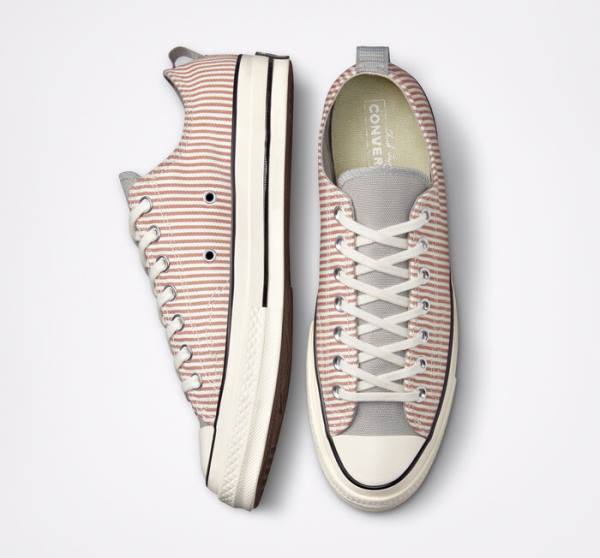 Converse Chuck 70 Crafted Stripe Låga Sneakers Olivgröna | CV-365CQF