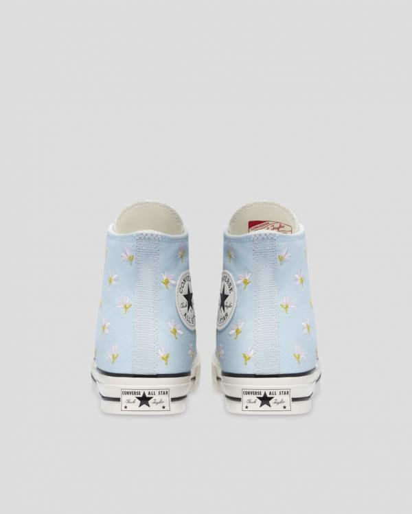 Converse Chuck 70 Embroidered Garden Party Höga Sneakers Blå | CV-094VIY