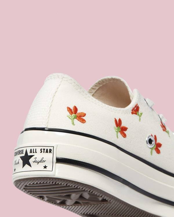 Converse Chuck 70 Embroidered Garden Party Låga Sneakers Beige | CV-459PXM