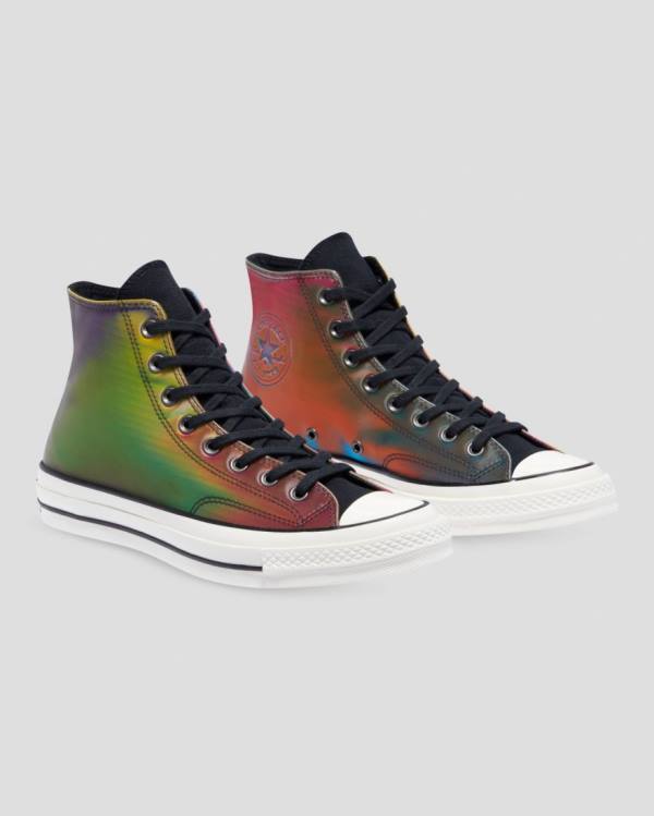 Converse Chuck 70 Iridescent Höga Sneakers Svarta | CV-129QDK