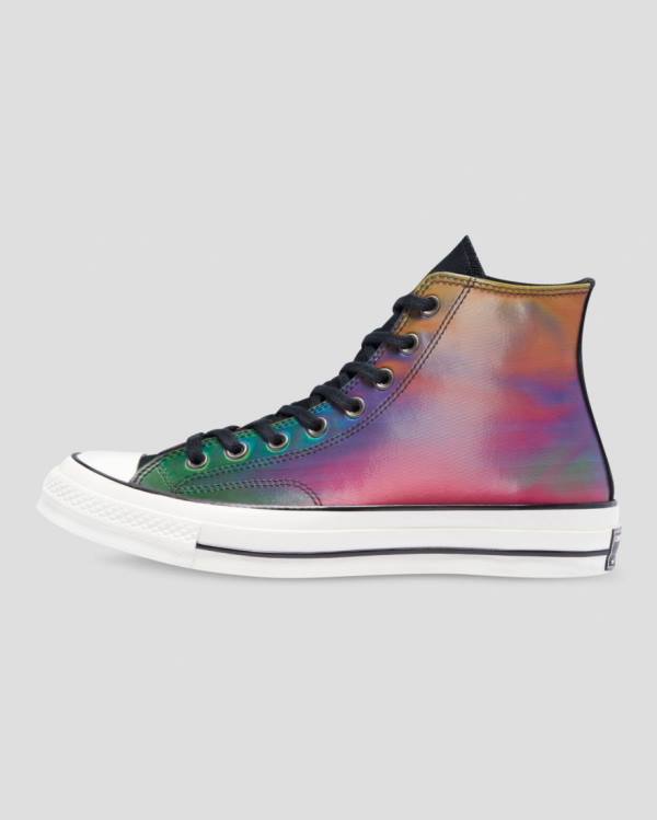 Converse Chuck 70 Iridescent Höga Sneakers Svarta | CV-129QDK