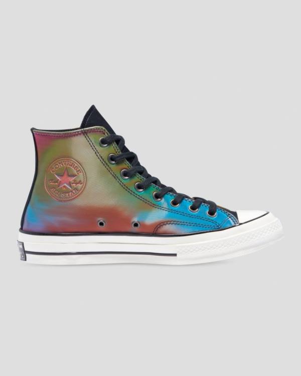 Converse Chuck 70 Iridescent Höga Sneakers Svarta | CV-129QDK