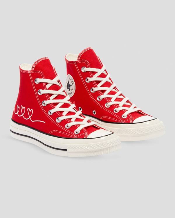 Converse Chuck 70 Love Thread Höga Sneakers Röda | CV-630JPN