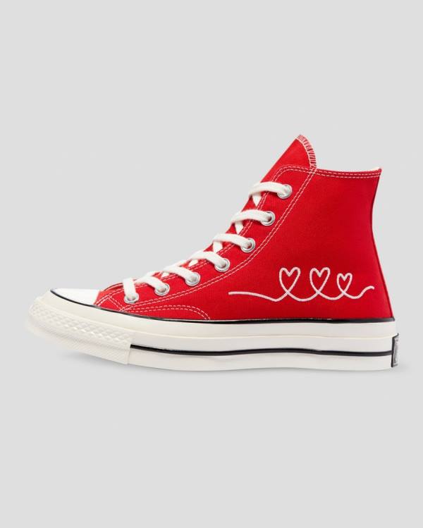 Converse Chuck 70 Love Thread Höga Sneakers Röda | CV-630JPN