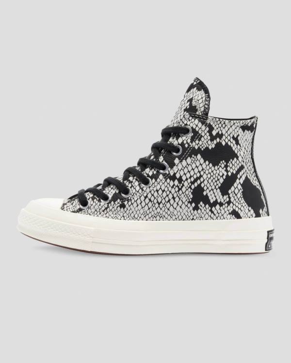 Converse Chuck 70 Läder Snake Print Höga Sneakers Beige Svarta | CV-798XFA