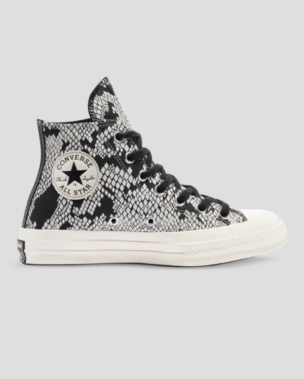 Converse Chuck 70 Läder Snake Print Höga Sneakers Beige Svarta | CV-798XFA