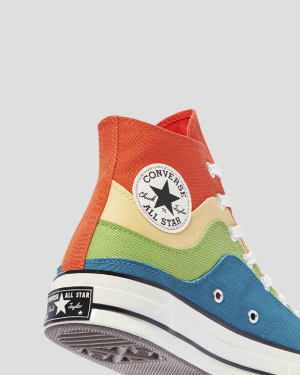 Converse Chuck 70 National Parks Höga Sneakers Blå Gröna Orange | CV-415FXW