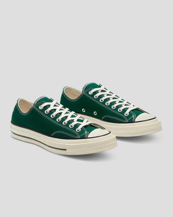 Converse Chuck 70 Organic Canvas Låga Sneakers Gröna | CV-974MNL