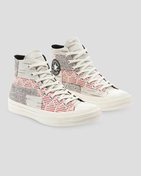 Converse Chuck 70 Patchwork Höga Sneakers Rosa Grå | CV-742RWF