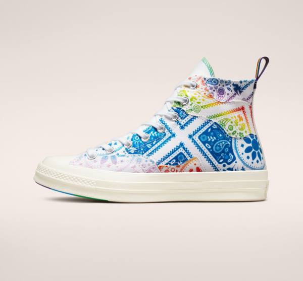 Converse Chuck 70 Pride Höga Sneakers Vita Röda | CV-594IGR