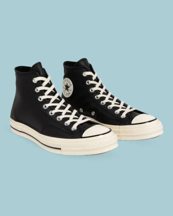 Converse Chuck 70 Seasonal Läder Höga Sneakers Svarta | CV-124JXP