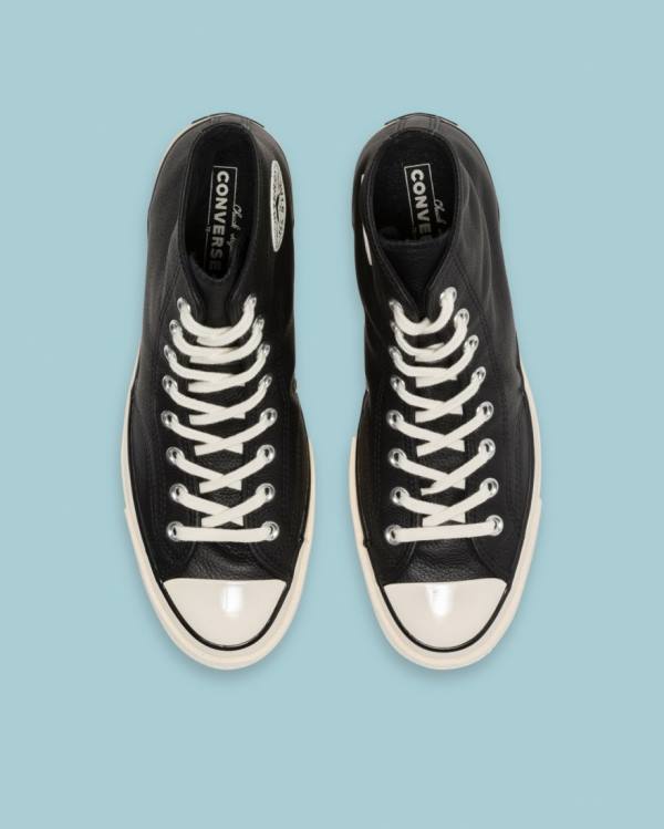 Converse Chuck 70 Seasonal Läder Höga Sneakers Svarta | CV-124JXP