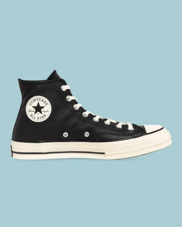 Converse Chuck 70 Seasonal Läder Höga Sneakers Svarta | CV-124JXP