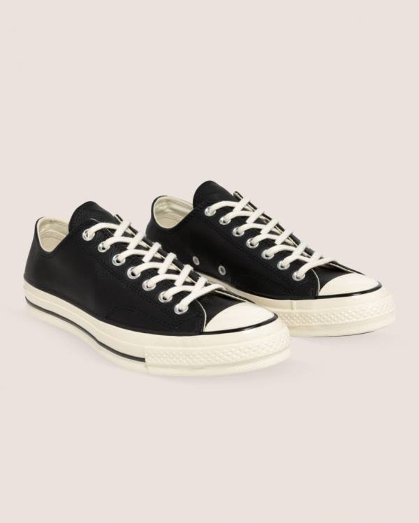 Converse Chuck 70 Seasonal Läder Låga Sneakers Svarta | CV-923BIT