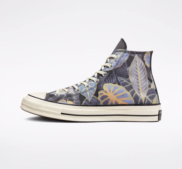 Converse Chuck 70 Tropical Leaf Höga Sneakers Svarta | CV-639HZD