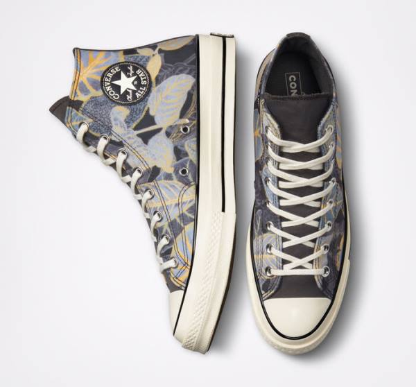 Converse Chuck 70 Tropical Leaf Höga Sneakers Svarta | CV-639HZD