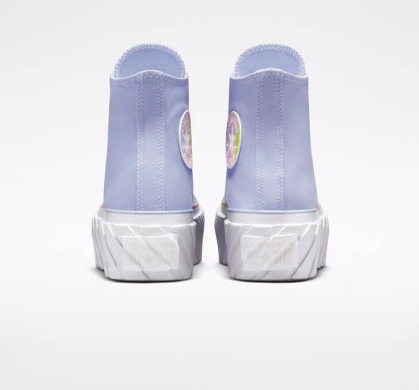 Converse Chuck Taylor All Star 2X Lift Platform Pastel Gradient Höga Sneakers Blå Vita | CV-216BPU