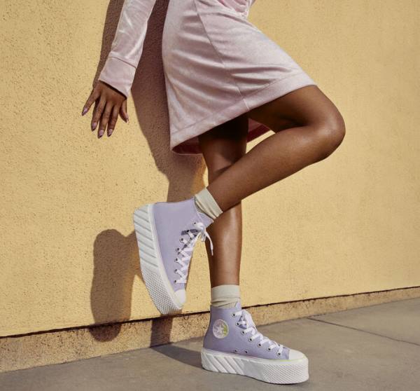 Converse Chuck Taylor All Star 2X Lift Platform Pastel Gradient Höga Sneakers Blå Vita | CV-231FOJ