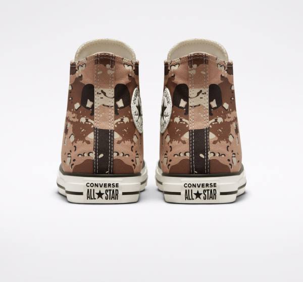 Converse Chuck Taylor All Star Archive Camo Höga Sneakers Bruna Svarta | CV-698HFV