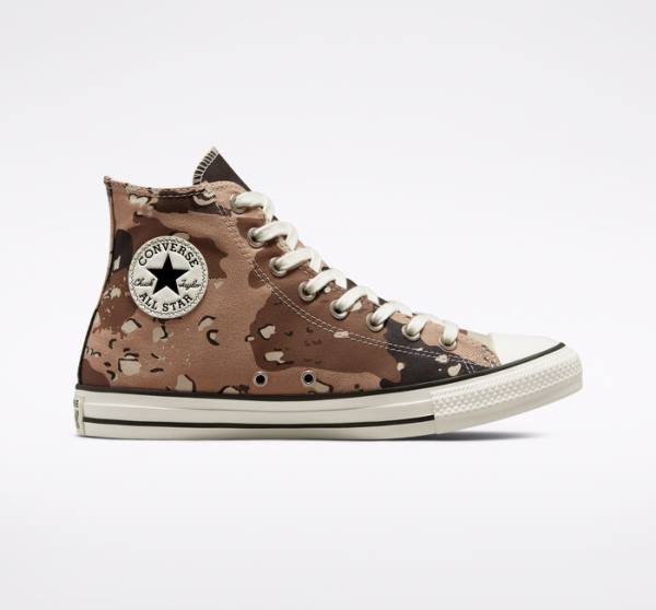 Converse Chuck Taylor All Star Archive Camo Höga Sneakers Bruna Svarta | CV-954UXP