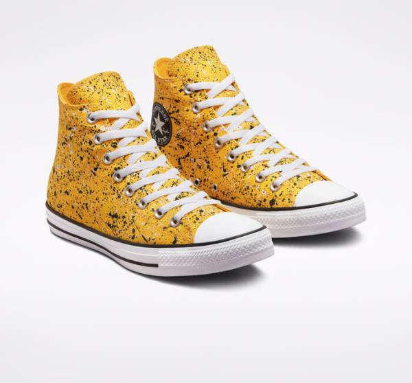 Converse Chuck Taylor All Star Archive Paint Splatter Höga Sneakers Vita | CV-846BJX