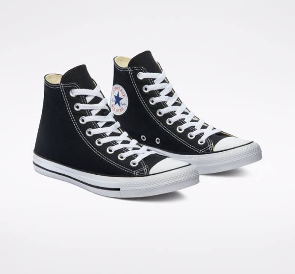 Converse Chuck Taylor All Star Black Höga Sneakers Svarta | CV-701ZUG