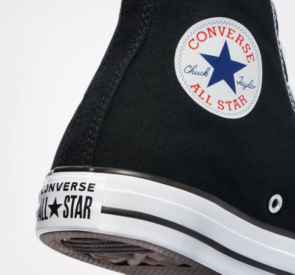 Converse Chuck Taylor All Star Black Höga Sneakers Svarta | CV-701ZUG